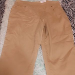 Khaki and Solid Black Pants